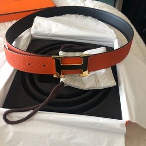 Hermès H Belt Buckle & Reversible Strap